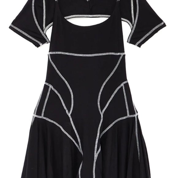 NEW Toile Studios Prefix Dress Black Size S - Picture 2 of 5